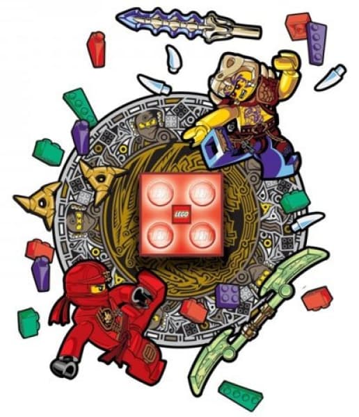 Ninjago Brick Night Light and Wall Decals - Kai