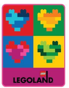 LEGOLAND Totally Bricks of the Heart Throw